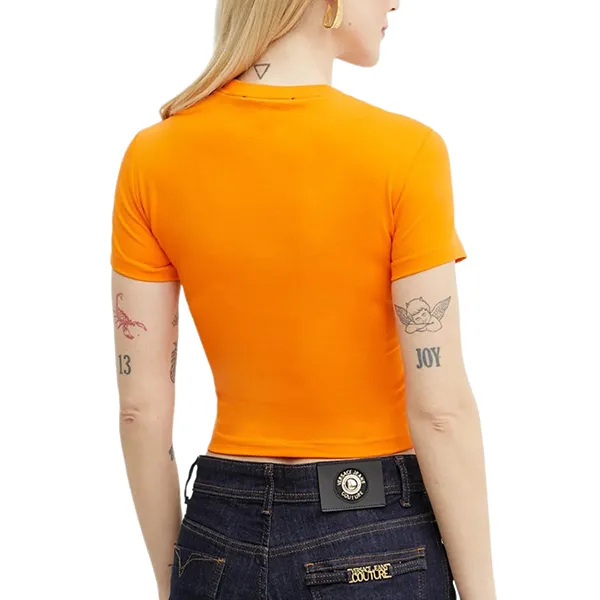 Áo Croptop Nữ Versace Jeans Couture Crop T-Shirt 78HAHC05 CJ02C 565 Màu Cam Size M - Thời trang - Vua Hàng Hiệu
