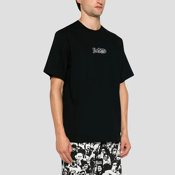 Áo Phông Nam Burberry Black With Logo 8097810 Tshirt Màu Đen Size S