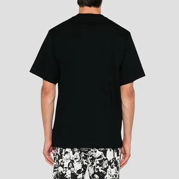 Áo Phông Nam Burberry Black With Logo 8097810 Tshirt Màu Đen Size S