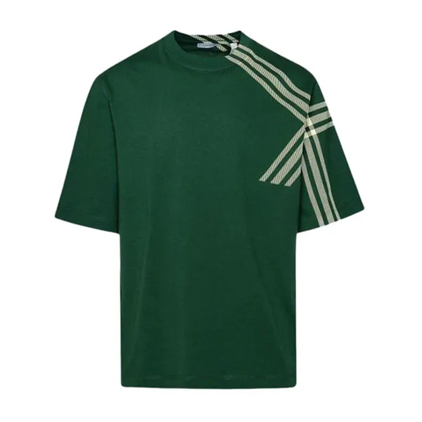 Áo Phông Nam Burberry Green Plaid Cotton Straight Hem 8082052 Tshirt Màu Xanh Green Size XS - Thời trang - Vua Hàng Hiệu