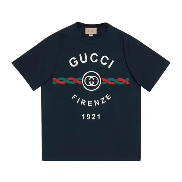 Áo Phông Gucci Tshirt 16036 XJD7T 4795 Màu Xanh Navy Size XS - Thời trang - Vua Hàng Hiệu