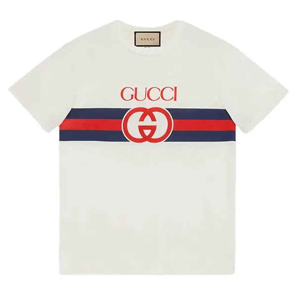 Áo Phông Nam Gucci Tshirt 548334 XJET1 9095 Màu Trắng Size S - Thời trang - Vua Hàng Hiệu