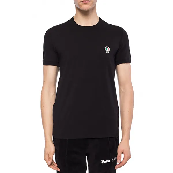 Áo Phông Nam Dolce & Gabbana D&G Crest Logo T-Shirt M8C03J Màu Đen Size S - Thời trang - Vua Hàng Hiệu