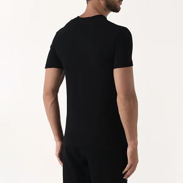 Áo Phông Nam Dolce & Gabbana D&G Crest Logo V Neck T-Shirt Màu Đen Size S - Thời trang - Vua Hàng Hiệu