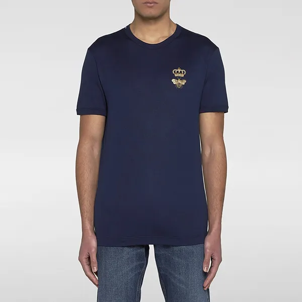 Áo Phông Nam Dolce & Gabbana D&G T-Shirt G8PV1Z Màu Xanh Navy - Thời trang - Vua Hàng Hiệu