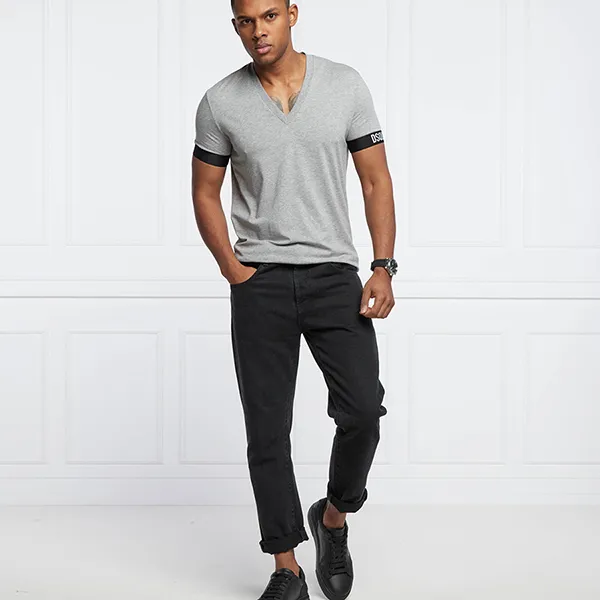 Áo Phông Nam Dsquared2 Tshirt Regular Fit D9M913620 Grey Màu Xám Size S - Thời trang - Vua Hàng Hiệu