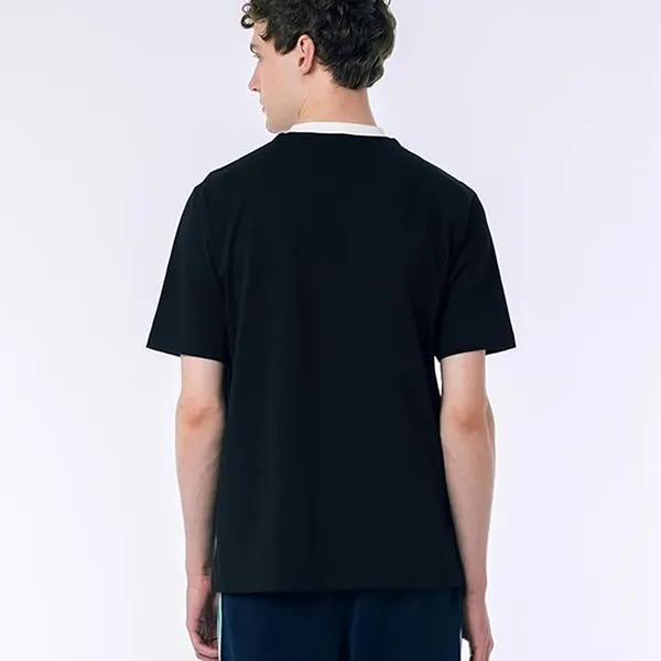 Áo Phông Nam Lacoste Men's Casual Vintage Print Ringer Tshirt TH9388-99-031 Màu Đen Size 3 - Thời trang - Vua Hàng Hiệu