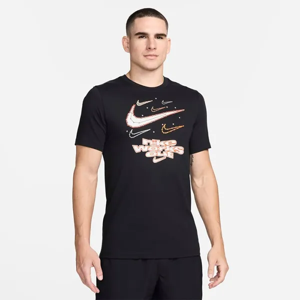 Áo Phông Nam Nike Dri-FIT Fitness Tshirt FV8373 010 Màu Đen Size M