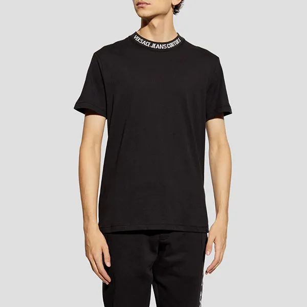 Áo Phông Nam Versace Jeans Couture T-Shirt 77GAH6S2 J0001 889 Màu Đen Size M - Thời trang - Vua Hàng Hiệu