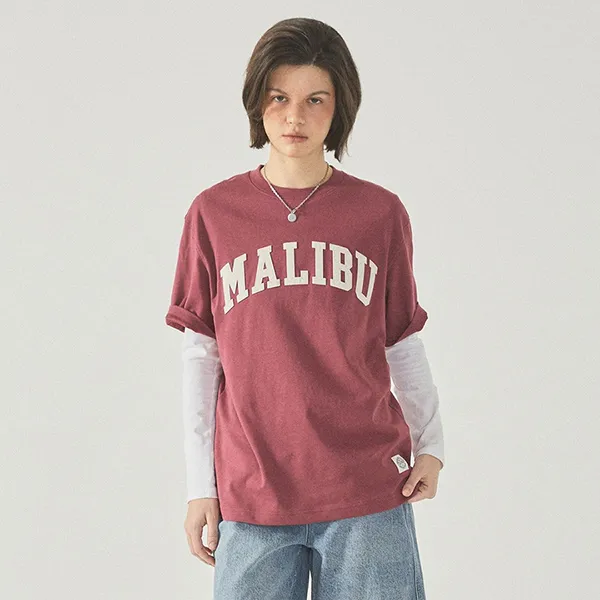 Áo Phông WHOAU California Patch (U) WHRAF2422U Tshirt Màu Đỏ