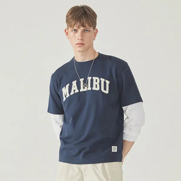 Áo Phông WHOAU California Patch (U) WHRAF2422U Tshirt Màu Xanh Navy Size S