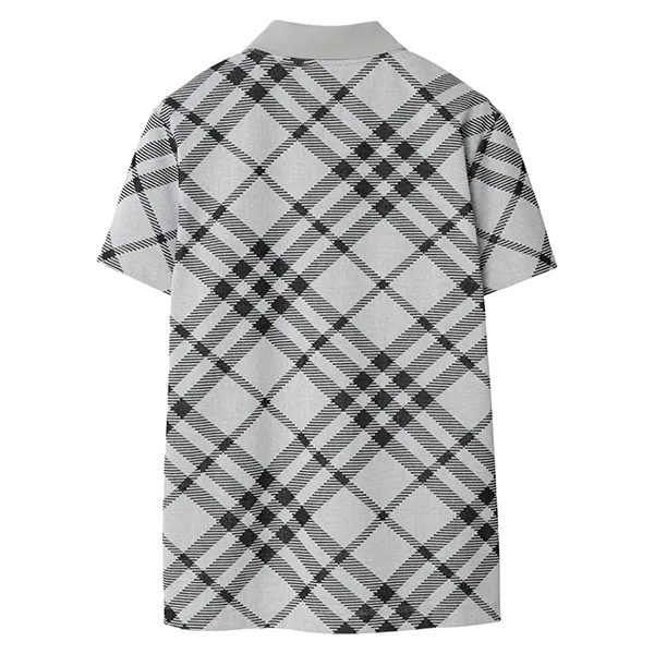 Áo Polo Nam Burberry Check Cotton Blend 8089111 B9648 Màu Ghi Xám Size XS - Thời trang - Vua Hàng Hiệu