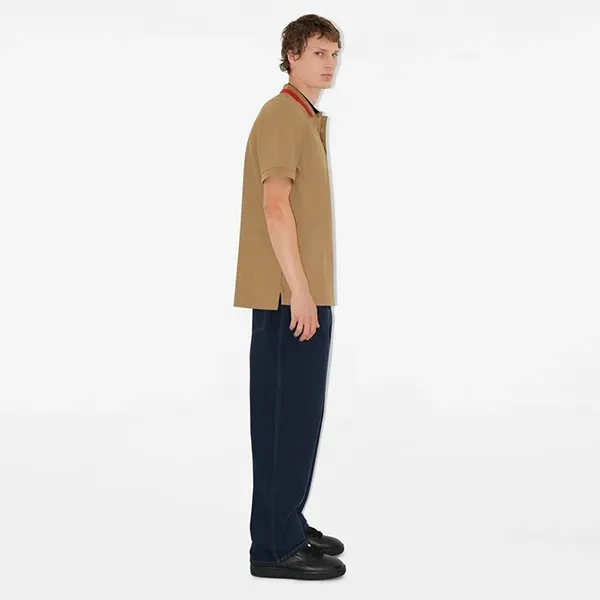Áo Polo Burberry Cotton Polo Shirt 80512361 Màu Nâu Camel Size L - Thời trang - Vua Hàng Hiệu