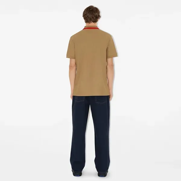 Áo Polo Burberry Cotton Polo Shirt 80512361 Màu Nâu Camel Size L - Thời trang - Vua Hàng Hiệu