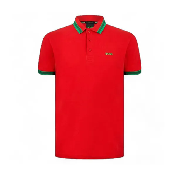 Áo Polo Nam Hugo Boss Regular-Fit Shirt 50469055 642 Màu Đỏ Size S - Thời trang - Vua Hàng Hiệu