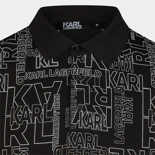 Áo Polo Nam Karl Lagerfeld Polo Shirt Màu Đen Size M - Thời trang - Vua Hàng Hiệu