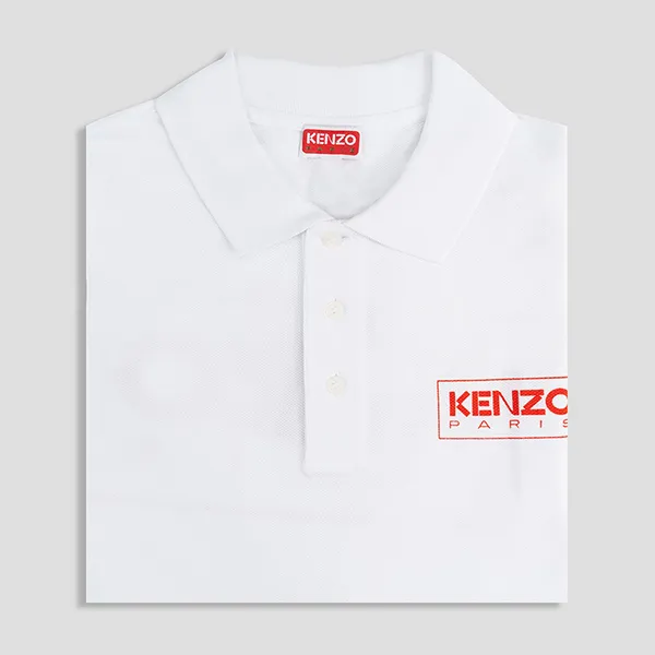 Áo Polo Nam Kenzo Paris Classic FC65PO0034PU 01 Màu Trắng Size M - Thời trang - Vua Hàng Hiệu