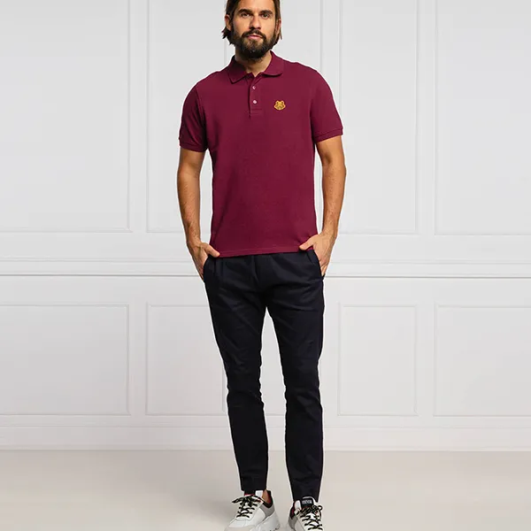 Áo Polo Nam Kenzo Regular Fit Pique KE205M000040025000L Màu Đỏ Đô Size XS - Thời trang - Vua Hàng Hiệu