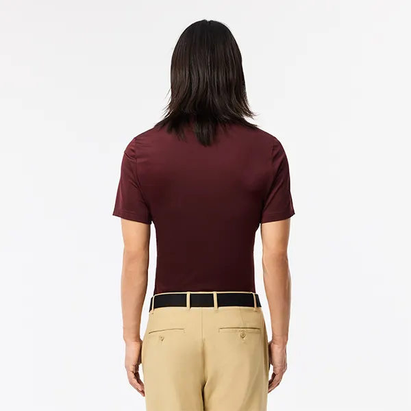 Áo Polo Nam Lacoste Golf Straight Fit Polo Shirt DH2583 IE2 Màu Đỏ Mận Size 3 - Thời trang - Vua Hàng Hiệu