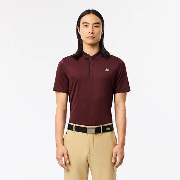 Áo Polo Nam Lacoste Golf Straight Fit Polo Shirt DH2583 IE2 Màu Đỏ Mận Size 3 - Thời trang - Vua Hàng Hiệu