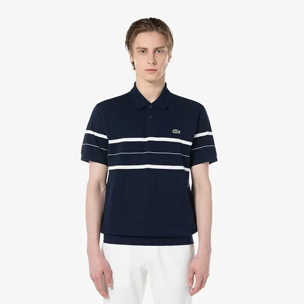 Áo Polo Nam Lacoste Regular Fit PH3105 HDE Màu Xanh Navy Size 3 - Thời trang - Vua Hàng Hiệu