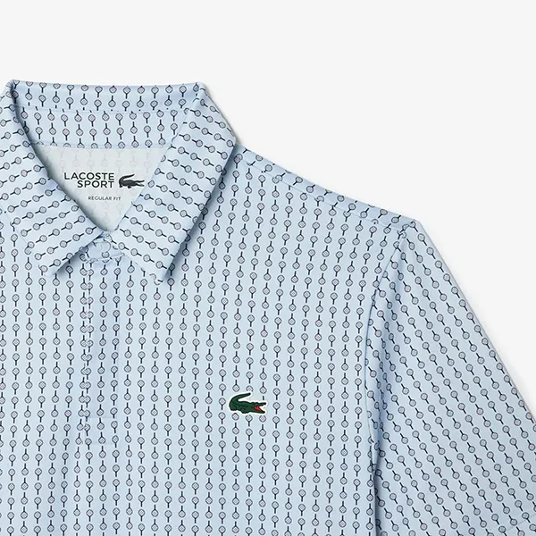 Áo Polo Nam Lacoste Regular Fit Men's Golf UV Protection DH5175 S14 Màu Xanh Pastel Size 4