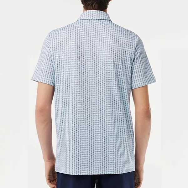 Áo Polo Nam Lacoste Regular Fit Men's Golf UV Protection DH5175 S14 Màu Xanh Pastel Size 4
