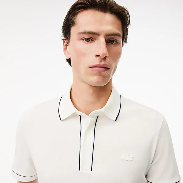 Áo Polo Nam Lacoste Regular Fit Paris Stretch Piqué Polo Shirt PH0796 70V Màu Trắng Size 3 - Thời trang - Vua Hàng Hiệu