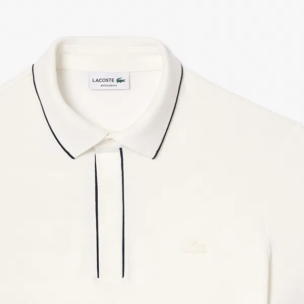 Áo Polo Nam Lacoste Regular Fit Paris Stretch Piqué Polo Shirt PH0796 70V Màu Trắng Size 3 - Thời trang - Vua Hàng Hiệu