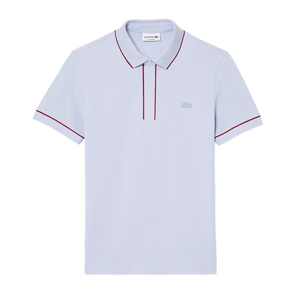 Áo Polo Nam Lacoste Regular Fit Paris Stretch Piqué Polo Shirt PH0796 J2G Màu Tím Size 2 - Thời trang - Vua Hàng Hiệu