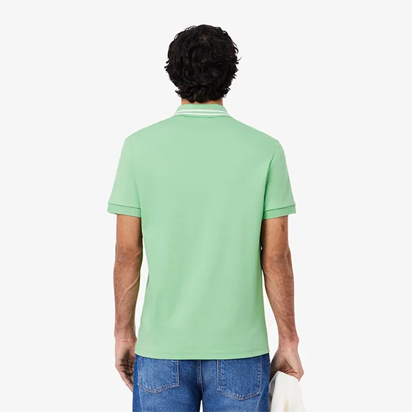 Áo Polo Nam Lacoste Regular Fit Pima Cotton Polo DH5922 TFF Màu Xanh Lá Size 3