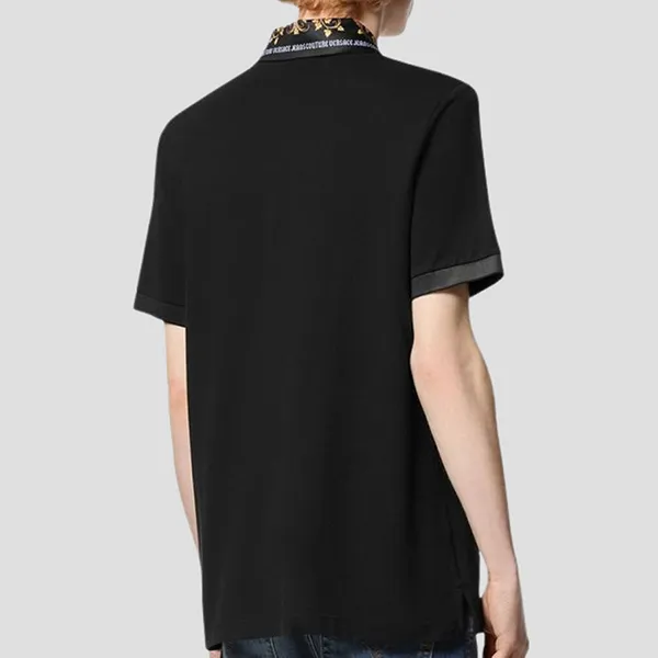 Áo Polo Nam Versace Jeans Couture Black With Logo Collar Print 77GAGT10 CJ01T 899 Màu Đen Size S - Thời trang - Vua Hàng Hiệu