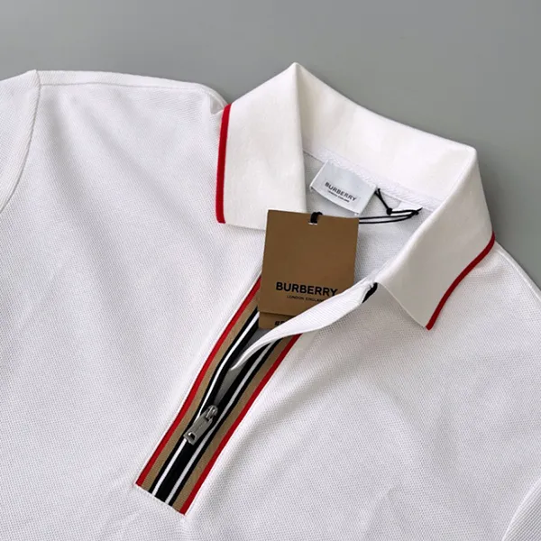 Áo Polo Nữ Burberry Hazelton Stripe In White 8084426 A1464 Màu Trắng Size XS - Thời trang - Vua Hàng Hiệu