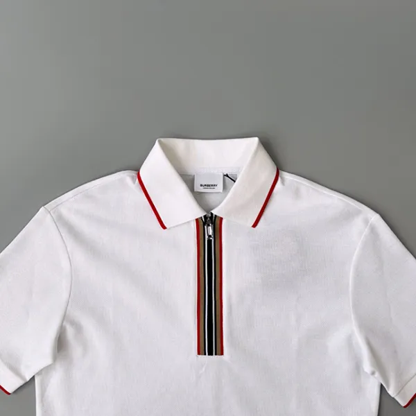 Áo Polo Nữ Burberry Hazelton Stripe In White 8084426 A1464 Màu Trắng Size XS - Thời trang - Vua Hàng Hiệu