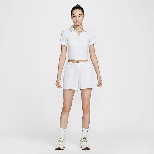 Áo Polo Nữ Nike Sportswear Essential Short Sleeve Polo Top DV7885-051 Màu Trắng Size S - Thời trang - Vua Hàng Hiệu