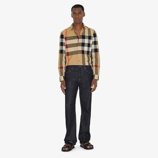 Áo Sơ Mi Burberry Checked Cotton Shirt 80714451 Màu Nâu Size S - Thời trang - Vua Hàng Hiệu
