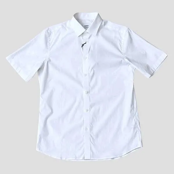 Áo Sơ Mi Cộc Tay Nam Burberry Stretch Cotton Shirt In White 8091437 Màu Trắng Size XS - Thời trang - Vua Hàng Hiệu