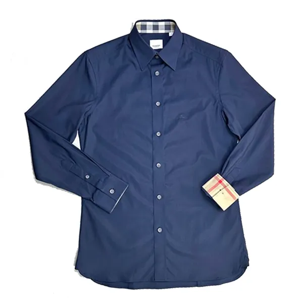 Áo Sơ Mi Dài Tay Nam Burberry Shirt Màu Xanh Navy Size S - Thời trang - Vua Hàng Hiệu