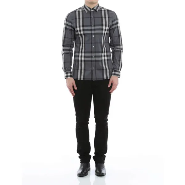 Áo Sơ Mi Nam Burberry Checked Nelson Shirt 3983537 Màu Xám Kẻ Size XS - Thời trang - Vua Hàng Hiệu