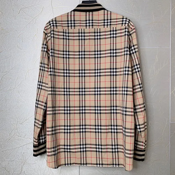 Áo Sơ Mi Nam Burberry Classic London Check Shirt 8050131 Màu Be Kẻ Size XS