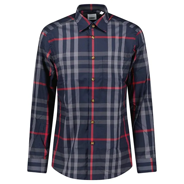 Áo Sơ Mi Nam Burberry Claverdon Check Shirt Phối Màu Size S
