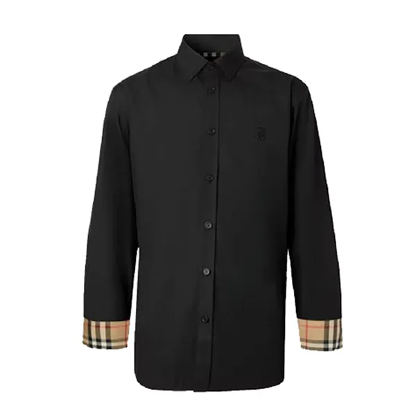 Áo Sơ Mi Nam Burberry Sherwood Shirt 80323051 Màu Đen Size S - Thời trang - Vua Hàng Hiệu