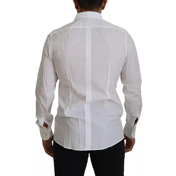 Áo Sơ Mi Nam Dolce & Gabbana D&G Shirt Gold White Cotton Peacock G5HX4T HP58U Màu Trắng Size 38 - Thời trang - Vua Hàng Hiệu