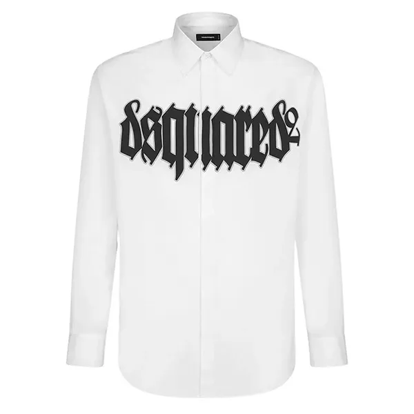 Áo Sơ Mi Nam Dsquared2 Gothic White Logo Printed Shirt S74DM0809 S36275 100 Màu Trắng Size 46 - Thời trang - Vua Hàng Hiệu