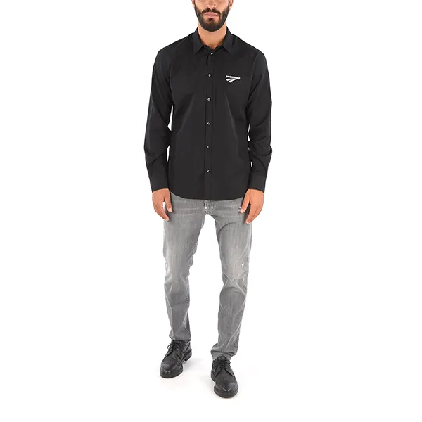 Áo Sơ Mi Nam Dsquared2 Relax Dan Shirt S74DM0439 Màu Đen Size 48 - Thời trang - Vua Hàng Hiệu