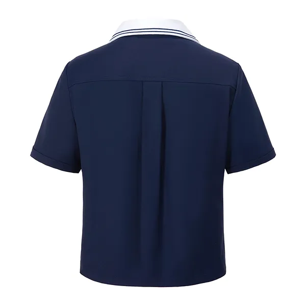 Áo Sơ Mi Nữ 13 De Marzo Bear Sailor Collar Shirt Navy Blue Màu Xanh Navy