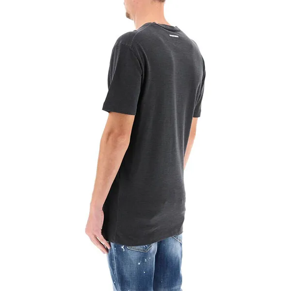Áo Thun Nam Dsquared2 Men's Top Maxi Tiger Print T-Shirt S71GD1115 814 Màu Xám Size M