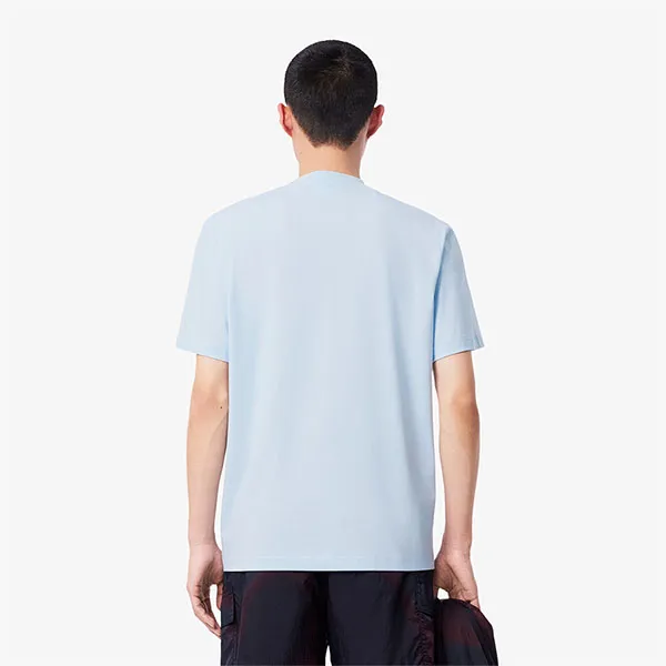 Áo Thun Nam Lacoste Men's Jersey T-Shirt Printed With Badge TH0125 T01 Màu Xanh Blue Size 3