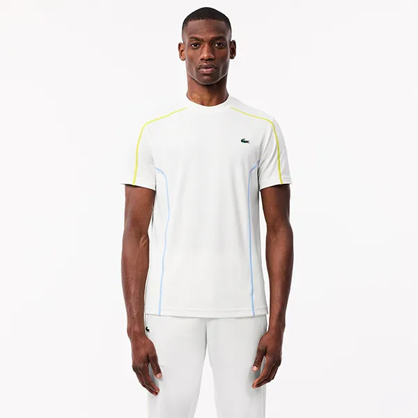 Áo Thun Nam Lacoste Men's Ultra Dry Piqué Tennis TShirt TH7545 001 Màu Trắng Size 3 - Thời trang - Vua Hàng Hiệu