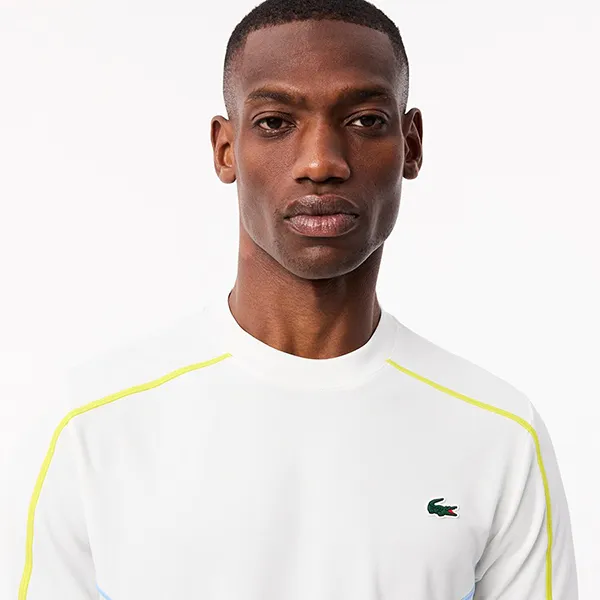 Áo Thun Nam Lacoste Men's Ultra Dry Piqué Tennis TShirt TH7545 001 Màu Trắng Size 3 - Thời trang - Vua Hàng Hiệu